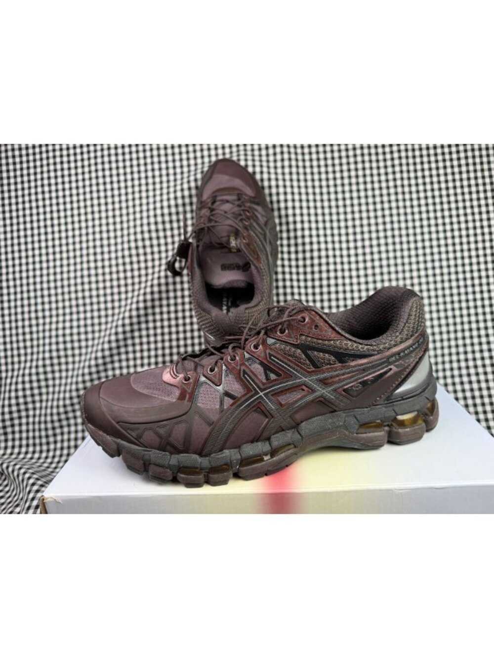 ASICS x UNAFFECTED Gel Kayano 20 Dark Cherry Black Men's 8.5 Women's 10